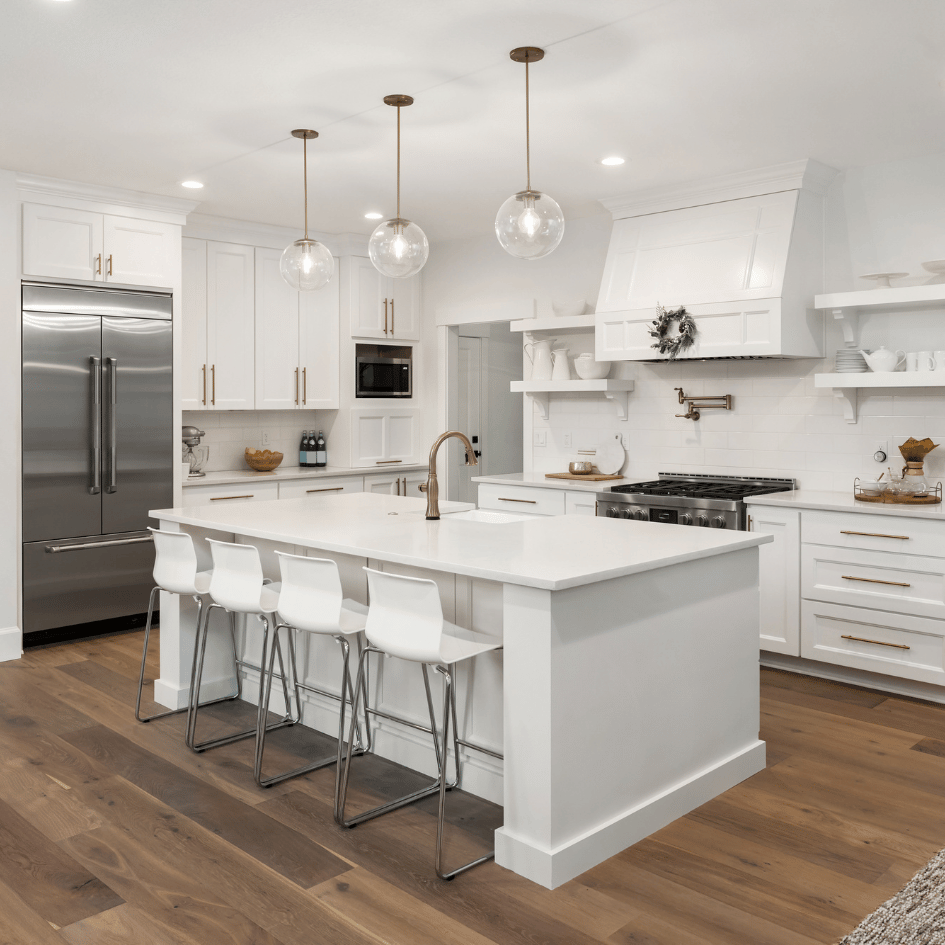 kitchen island installation